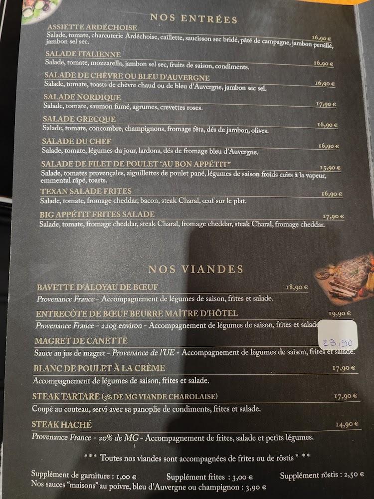 Au Bon Appétit - Menu Image 1